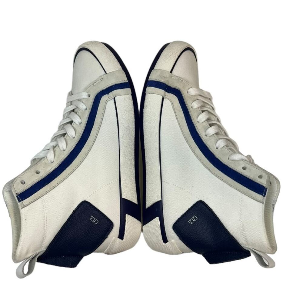 ZARA Blue & White High Top Ankle Tennis Shoes SZ 37 - Picture 6 of 12